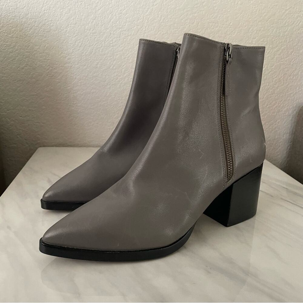 Linea Paolo Viva Bootie Gray Leather Size 10 New